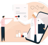 Online medical consultation, Doctor online concept