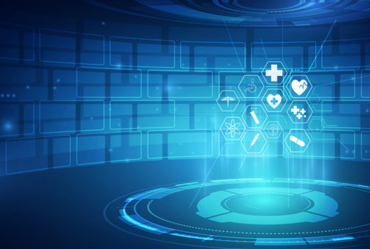 Health care icon pattern medical innovation concept background design